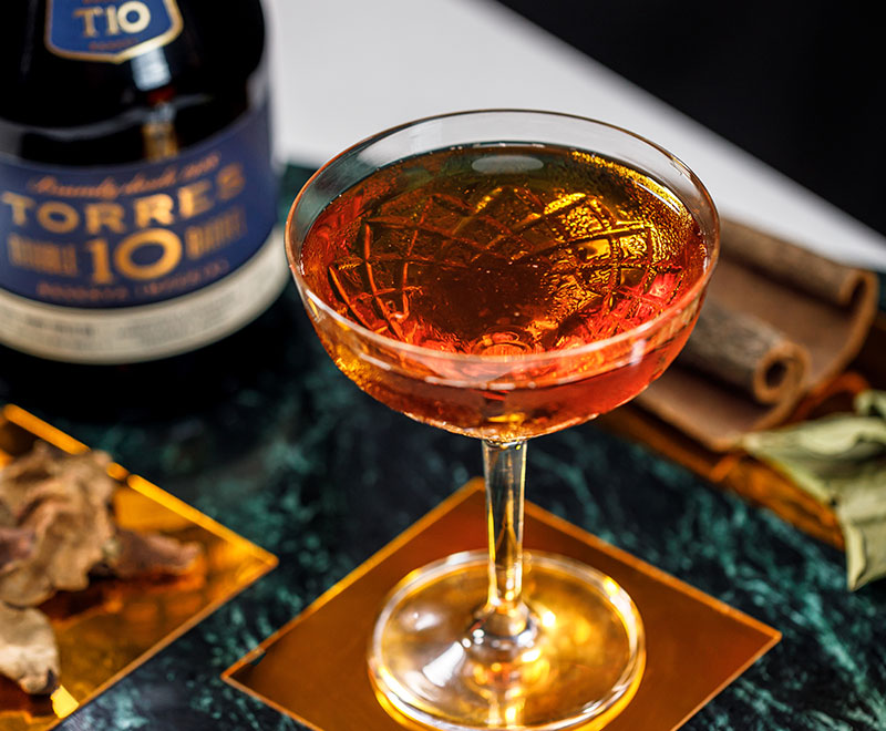 Torres 10 Double Barrel New Orleans Cocktail Style